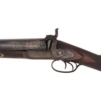 Belgian 8 Bore Percussion Double Barrel Shotgun