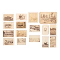 [Civil War] Group of 16 Photographs of Soldiers and Camp Life