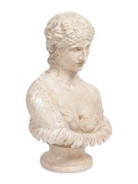 A Composition Bust of a Clytie, After the Antique