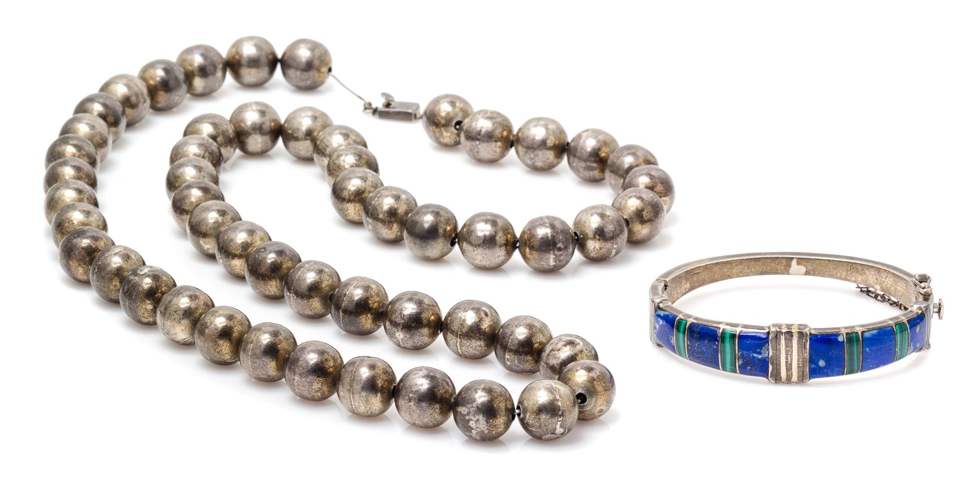 A Collection of Silver Jewelry, 108.60 dwts.