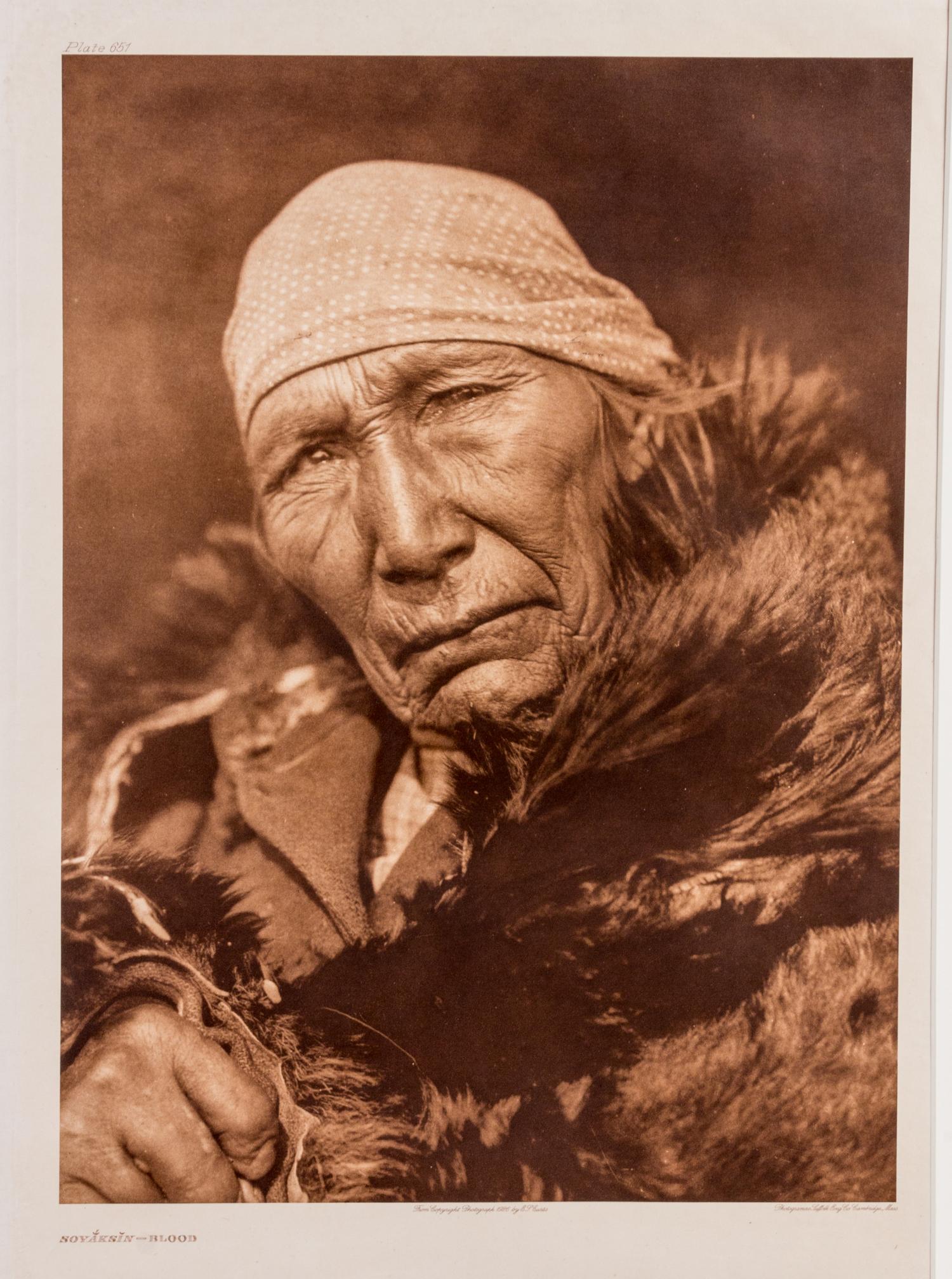 CURTIS, EDWARD SHERRIFF. A group of 4 photogravures. 1914-1926.