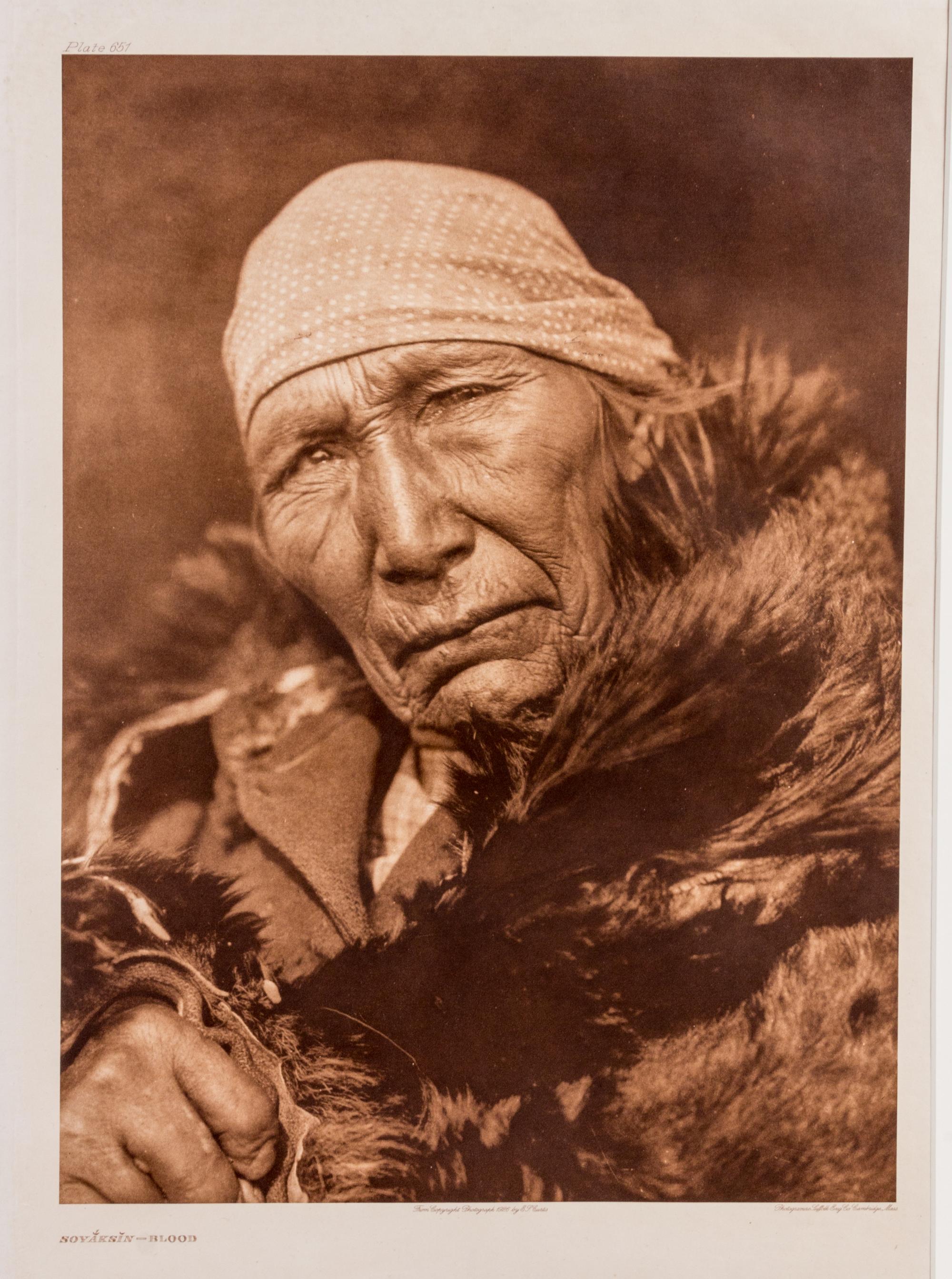 CURTIS, EDWARD SHERRIFF. A group of 4 photogravures. 1914-1926.