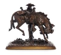 Walter Winans, (American, 1852-1920), Buffalo Bill Mounting His Horse, 1892