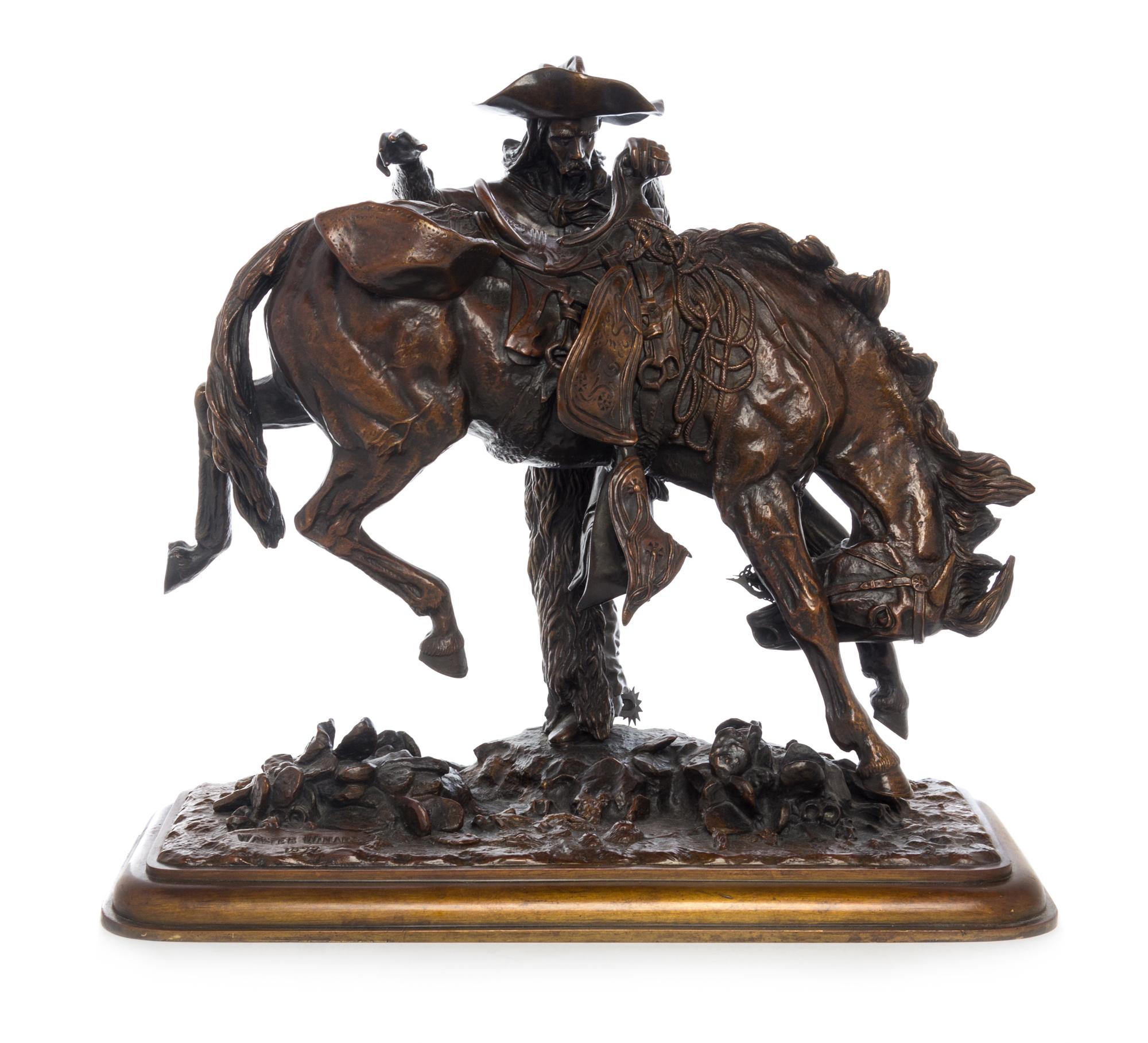 Walter Winans, (American, 1852-1920), Buffalo Bill Mounting His Horse, 1892