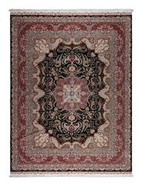 A Tabriz Wool and Silk Rug