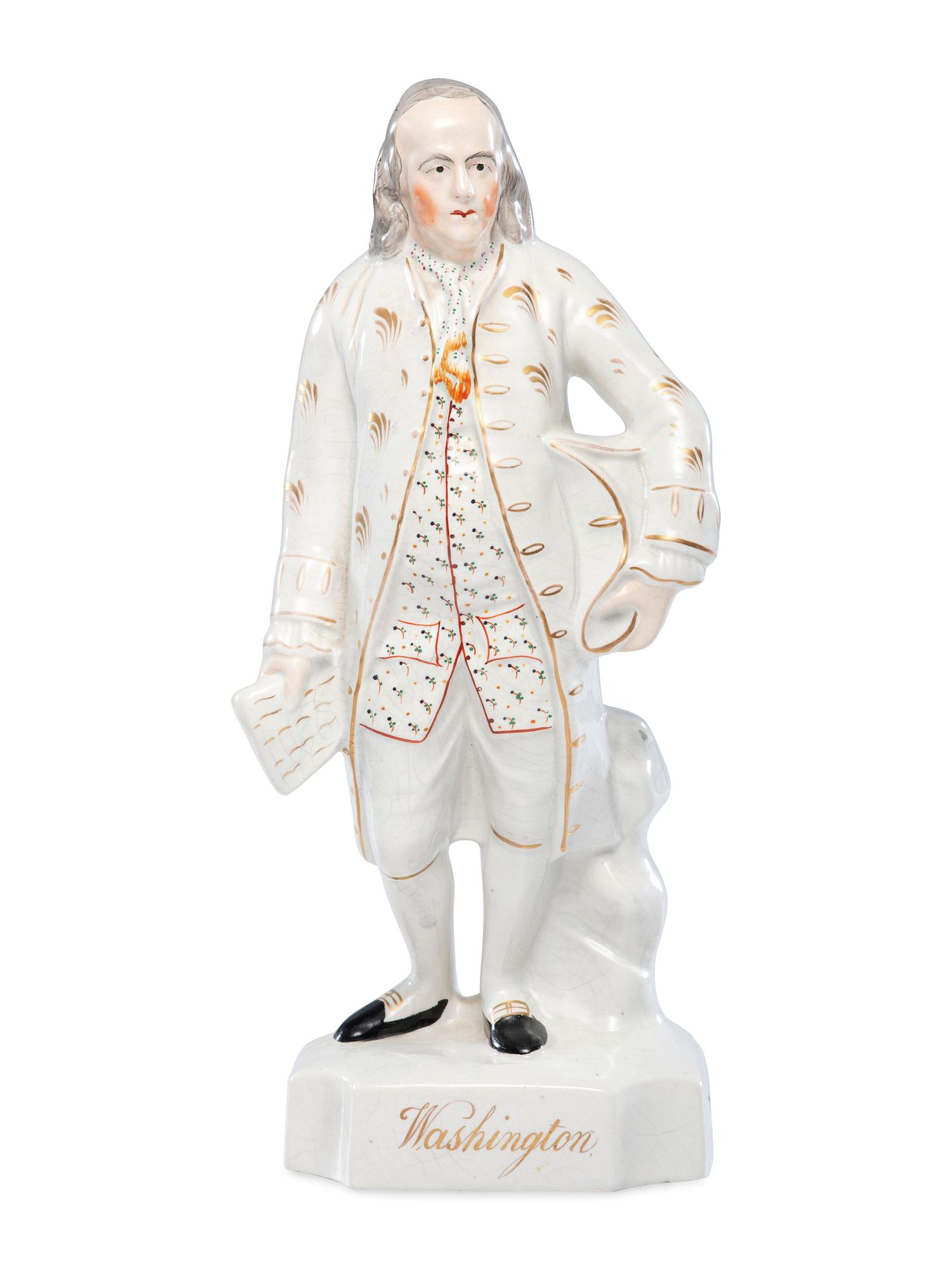 A Staffordshire Figure of Benjamin Franklin