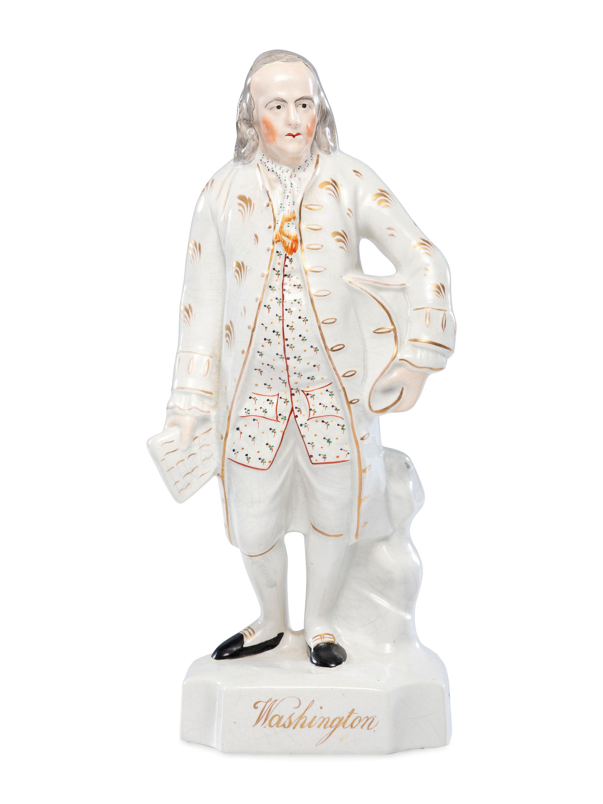 A Staffordshire Figure of Benjamin Franklin
