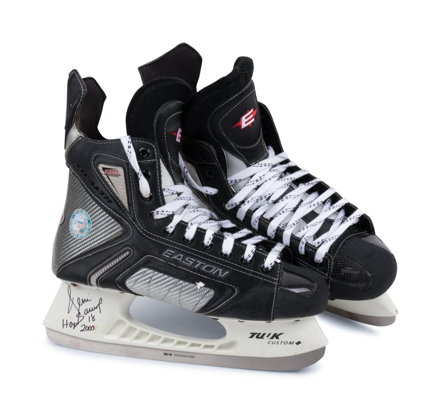 A Group of Four Signed Hockey Hall of Fame Items,