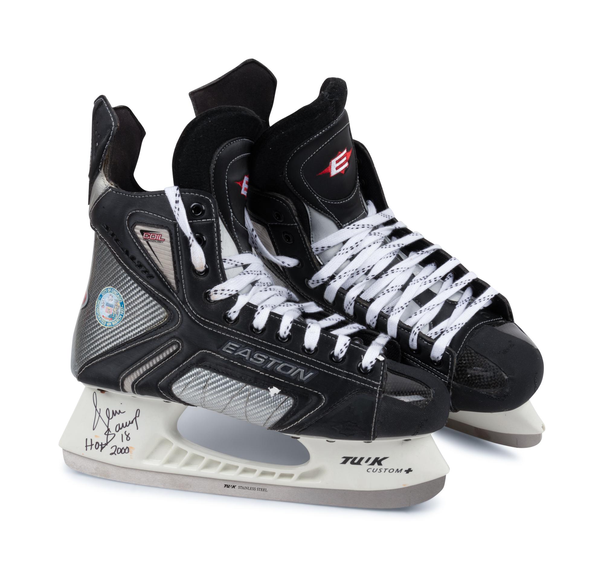 A Group of Four Signed Hockey Hall of Fame Items,