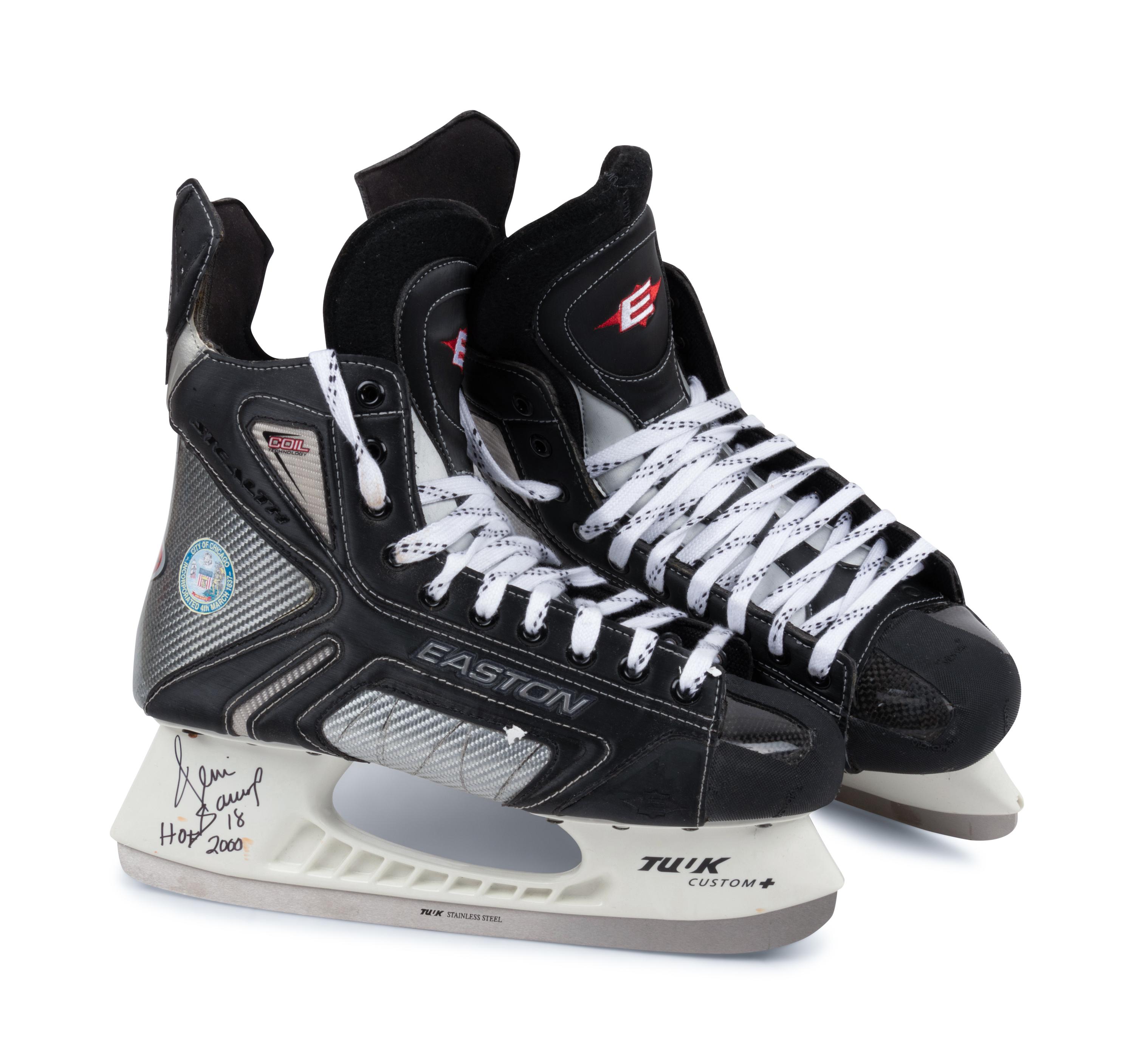 A Group of Four Signed Hockey Hall of Fame Items,