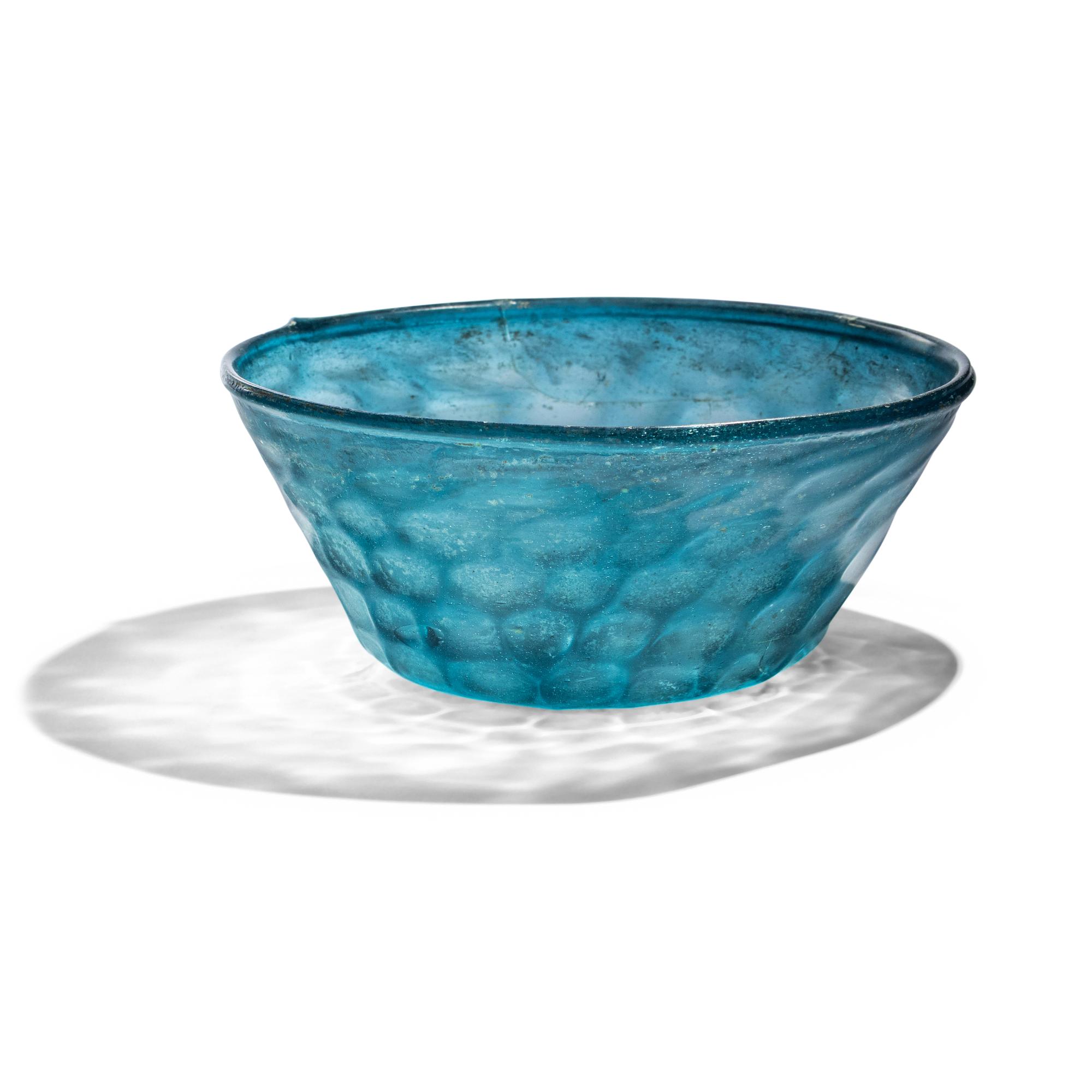 An Islamic Blue Glass Dish