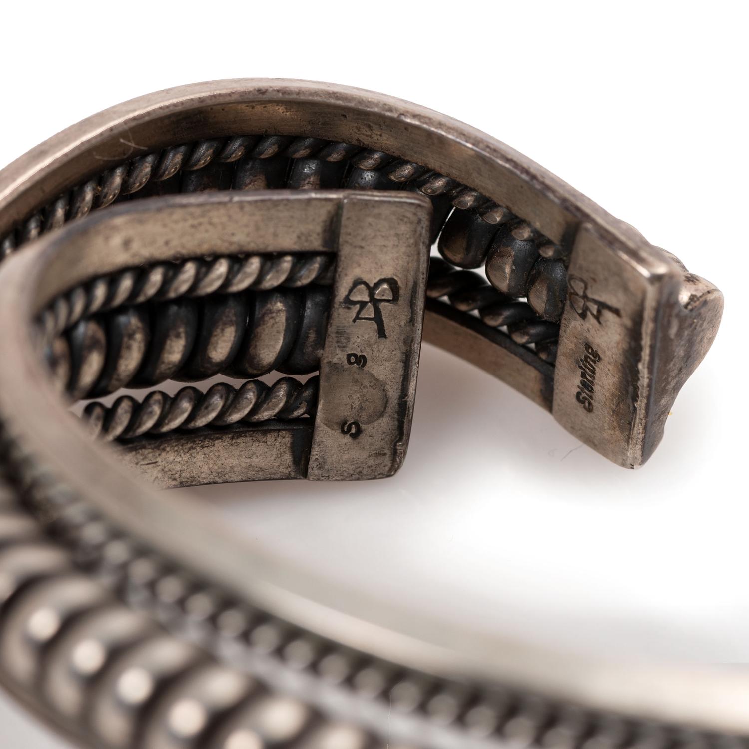 Navajo and Mexican Sterling Silver Cuff Bracelets