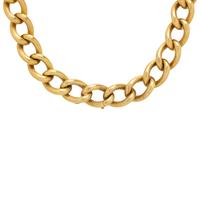 Convertible Yellow Gold Curb Link Necklace