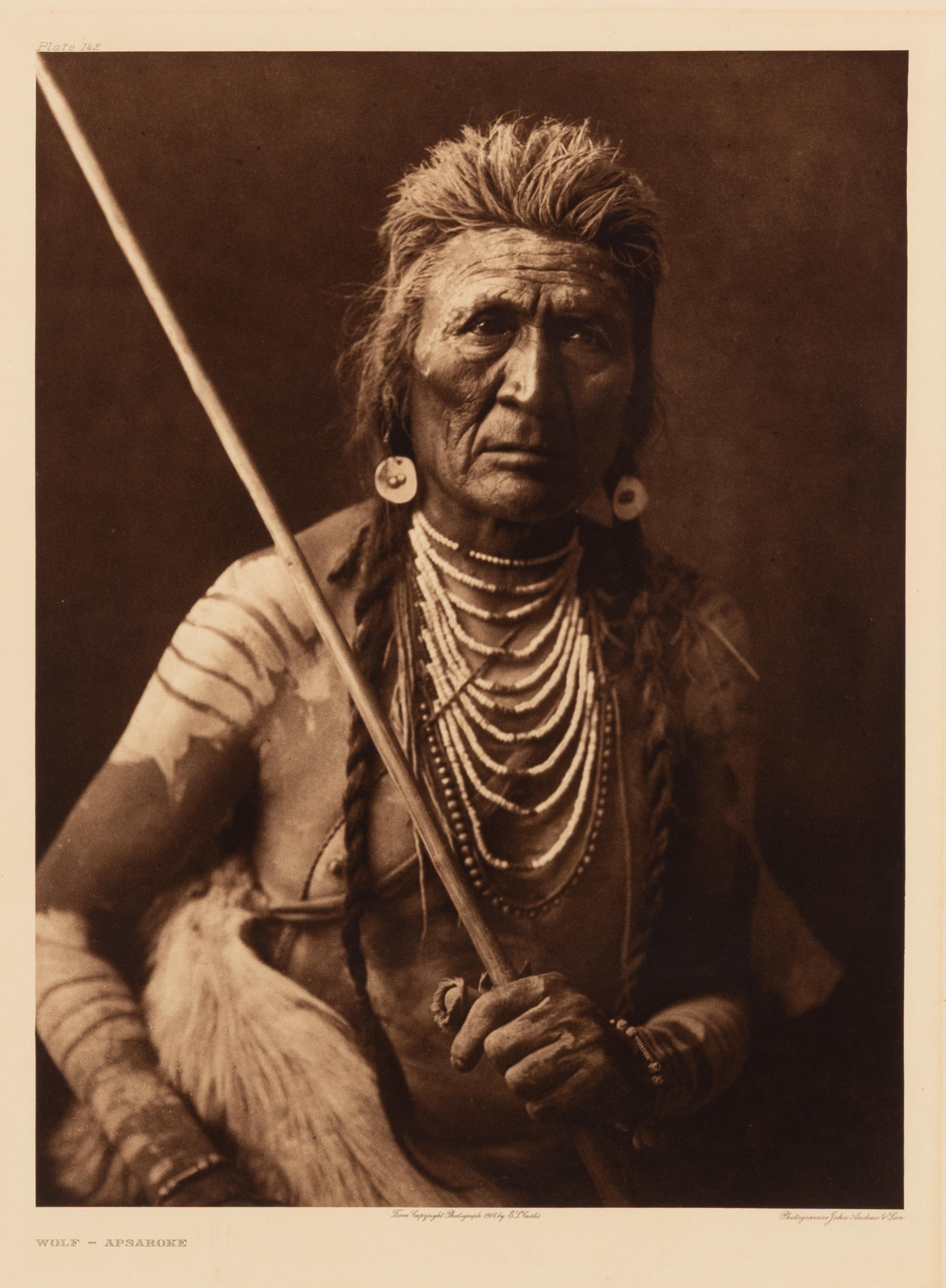 [Native American]. Curtis, Edward S. (1868-1952). A group of 6 large photogravures, comprising: