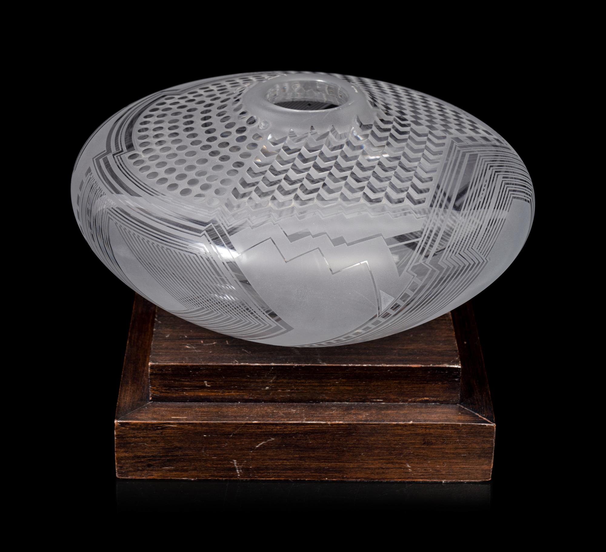 An American Studio Glass Vase by Bob Toensing and Michelle Schoen