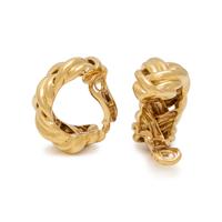YELLOW GOLD EARCLIPS