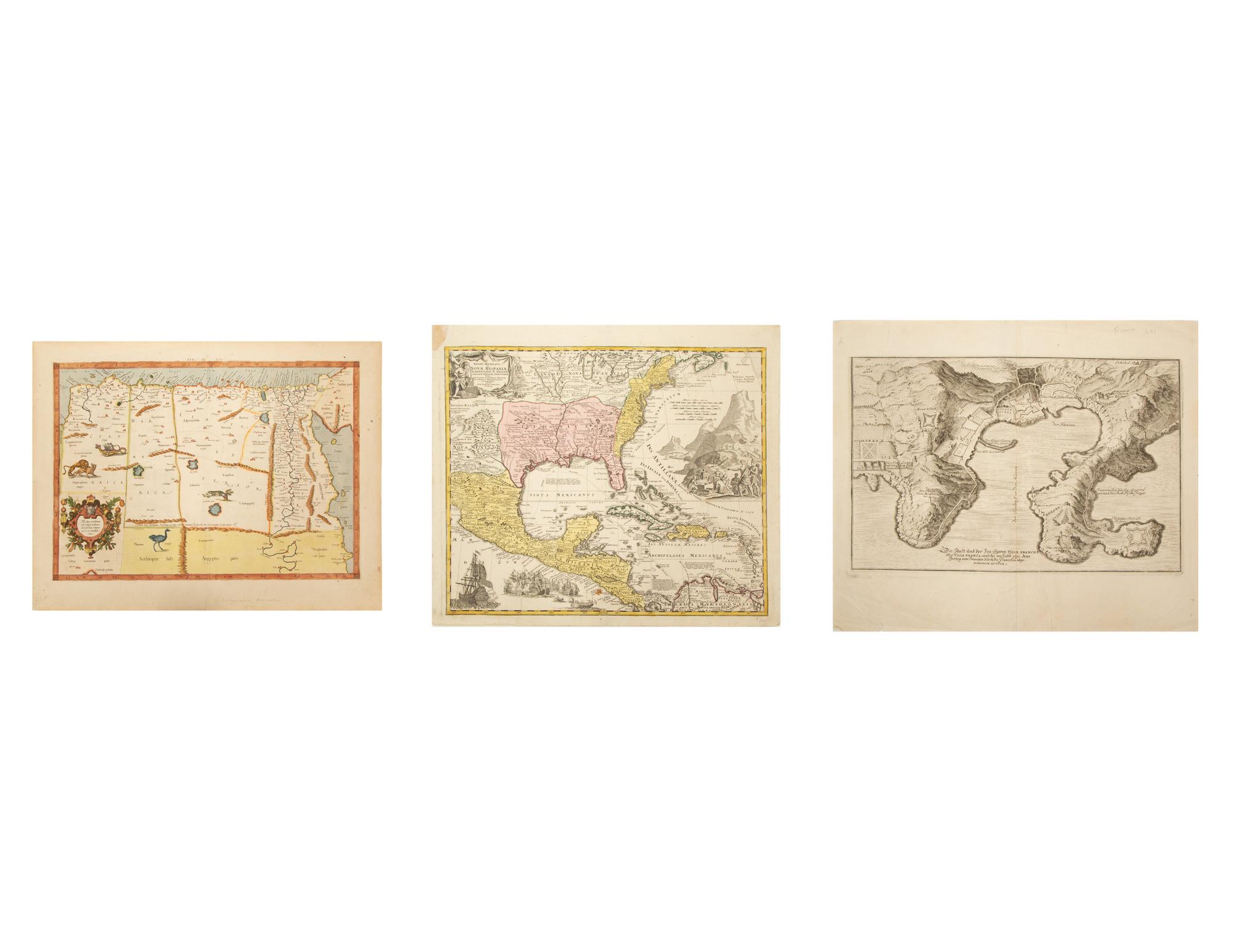 [MAPS]. A group of 3 maps, comprising: