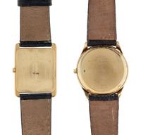 BAUME & MERCIER, TWO YELLOW GOLD WATCHES