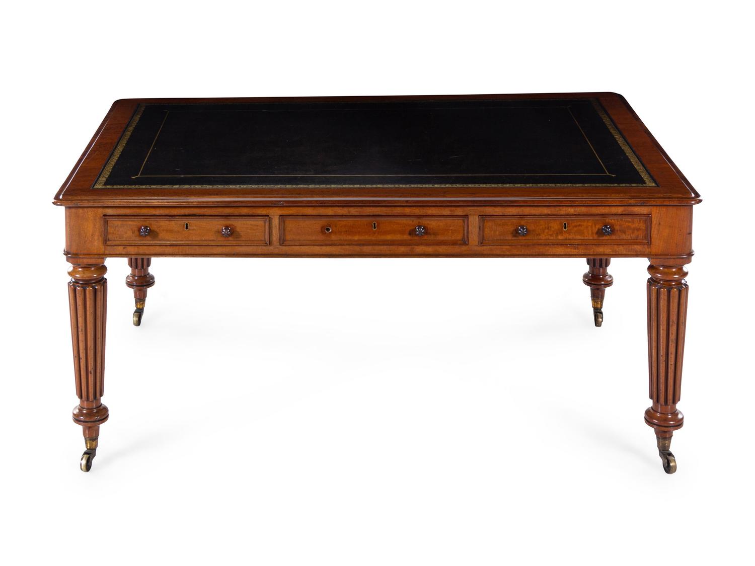 A William IV Mahogany Partners Desk