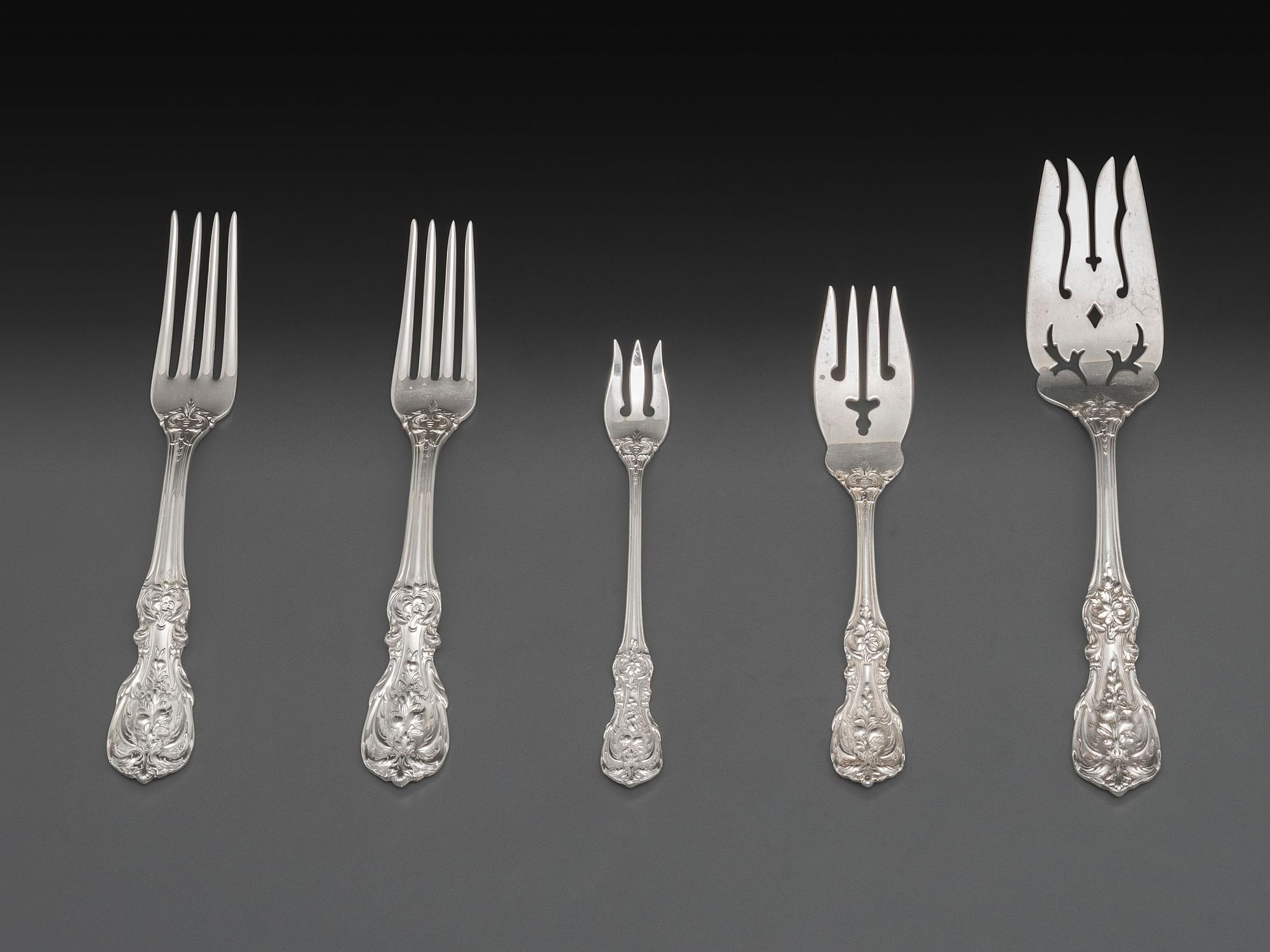 An American Silver Flatware Service