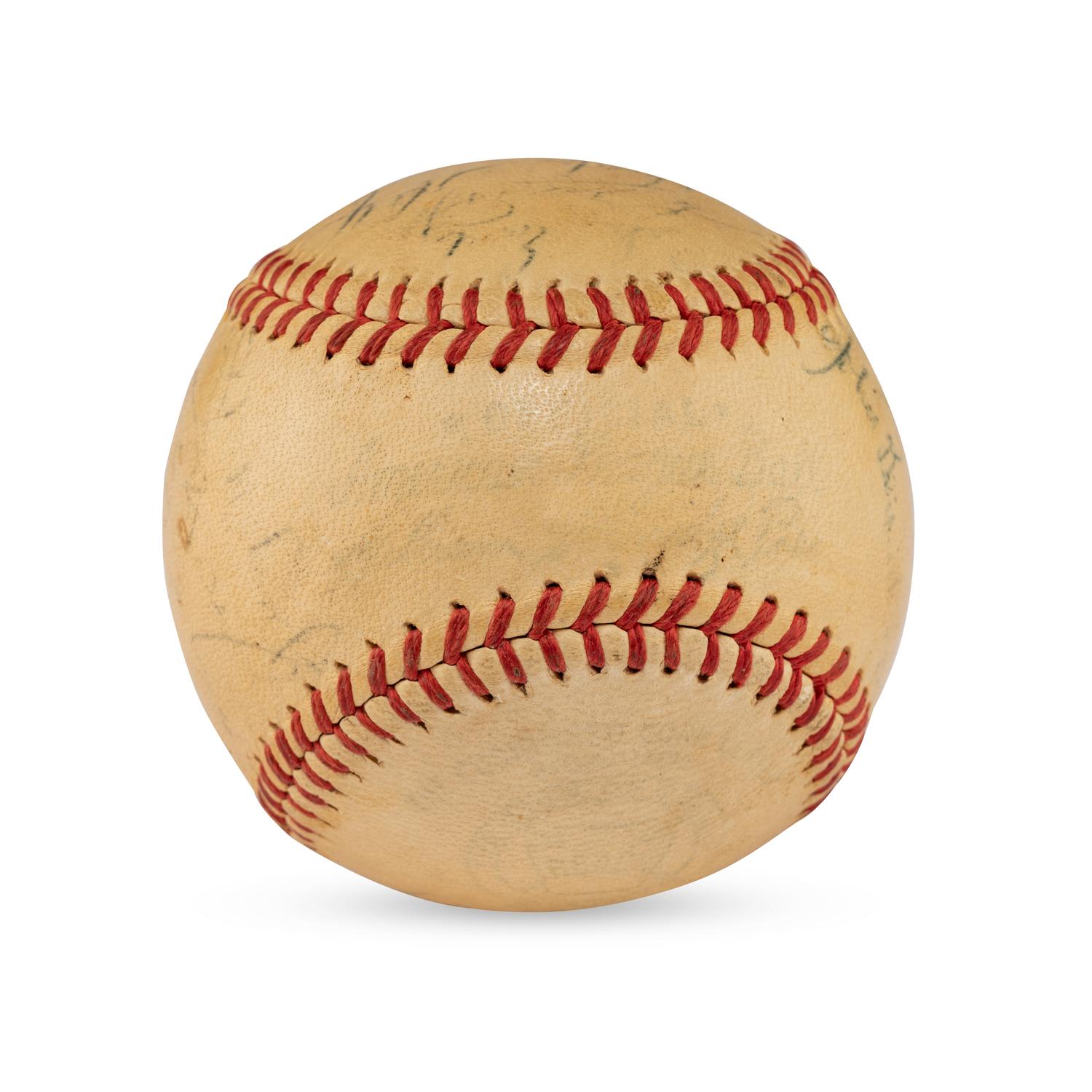 A 1947 St. Louis Browns Team Signed Autograph Baseball