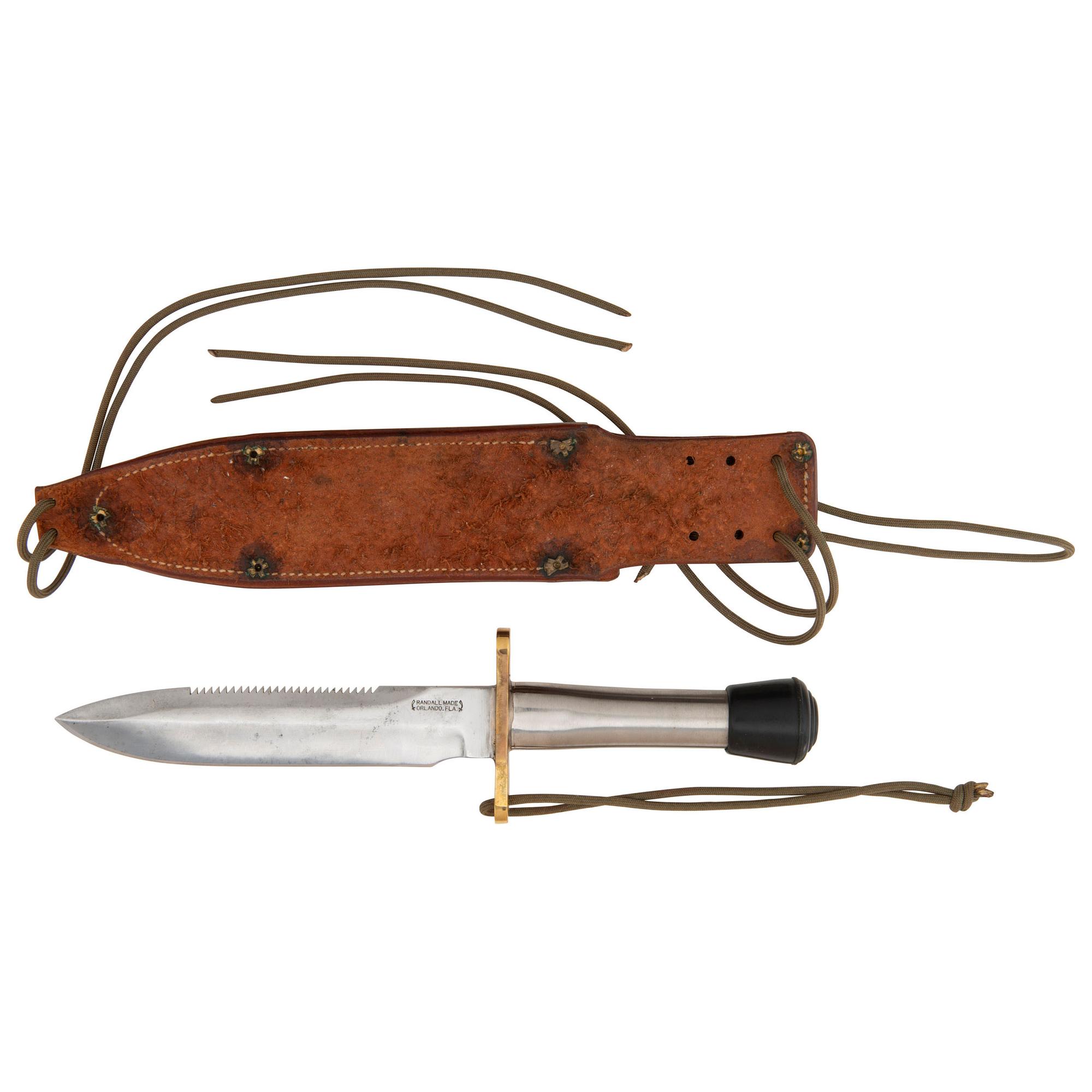 Randall Crutch Tip Model 18 Fighting Knife with Sheath