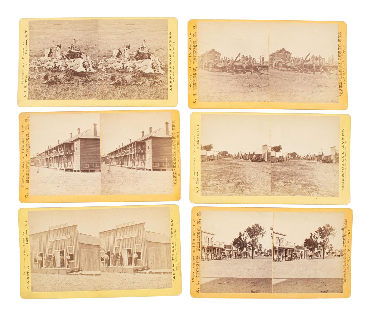 MORROW, Stanley J., photographer. Exceptional collection of rare stereoviews collected by 7th Cavalryman Philip J. Dieter.