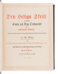 [BIBLES - WORLD LANGUAGES]. A group of 8 Bibles, including:
