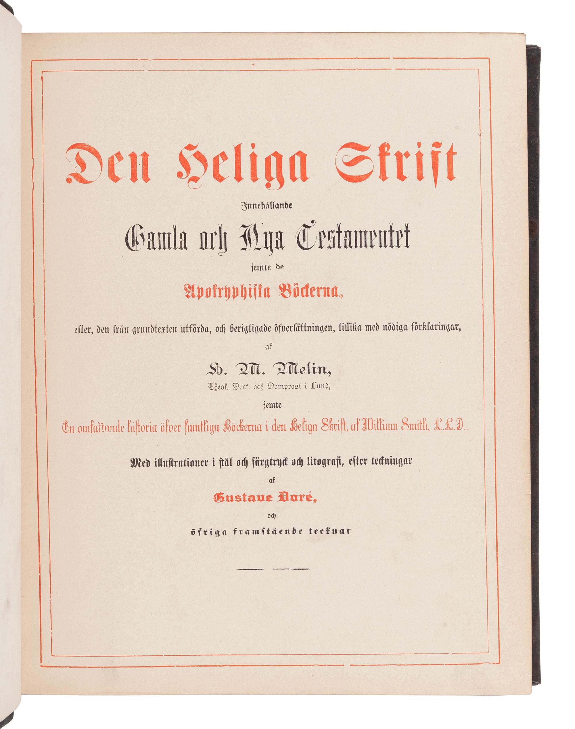 [BIBLES - WORLD LANGUAGES]. A group of 8 Bibles, including: