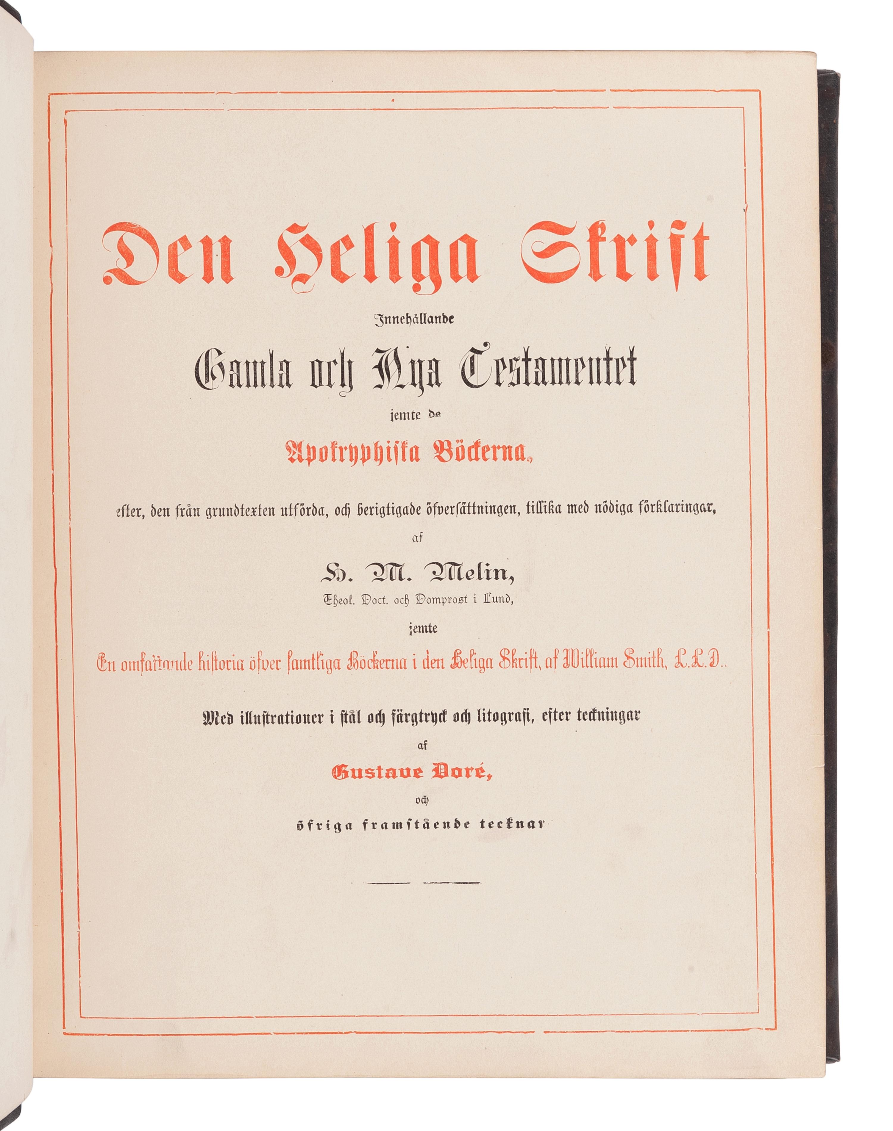 [BIBLES - WORLD LANGUAGES]. A group of 8 Bibles, including:
