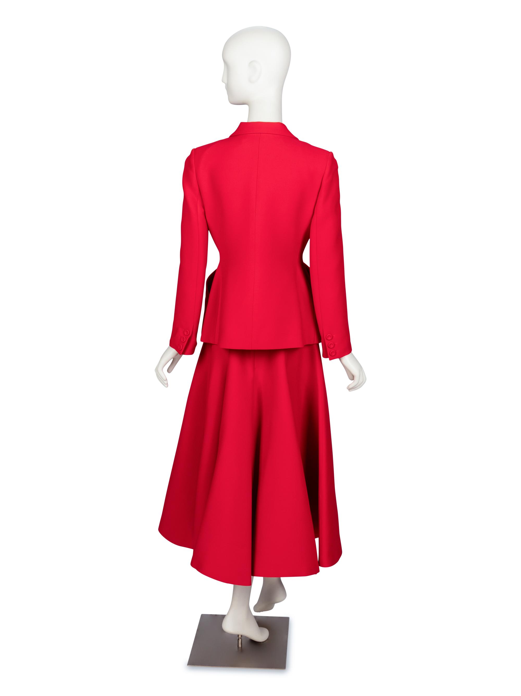 Christian Dior, Red 'Bar' Skirt Suit