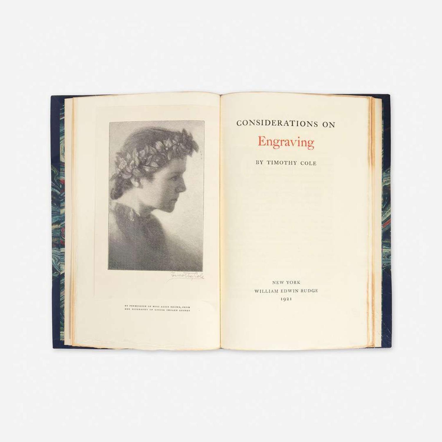 [Children's & Illustrated] [Cole, Timothy] One Engraved Woodblock and 5 Titles