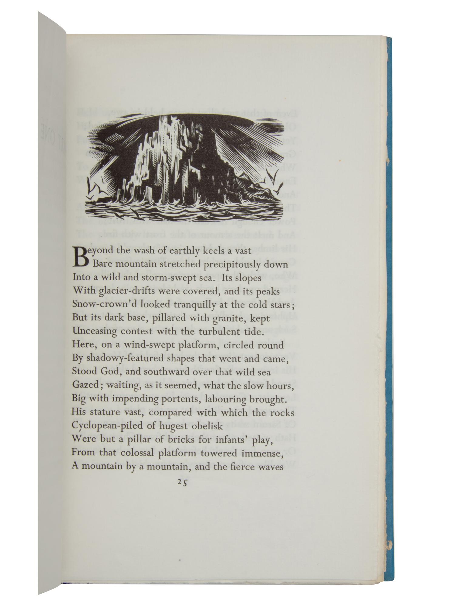 POWYS, John Cowper (1872-1963). Lucifer, a Poem . London: Macdonald, 1956.