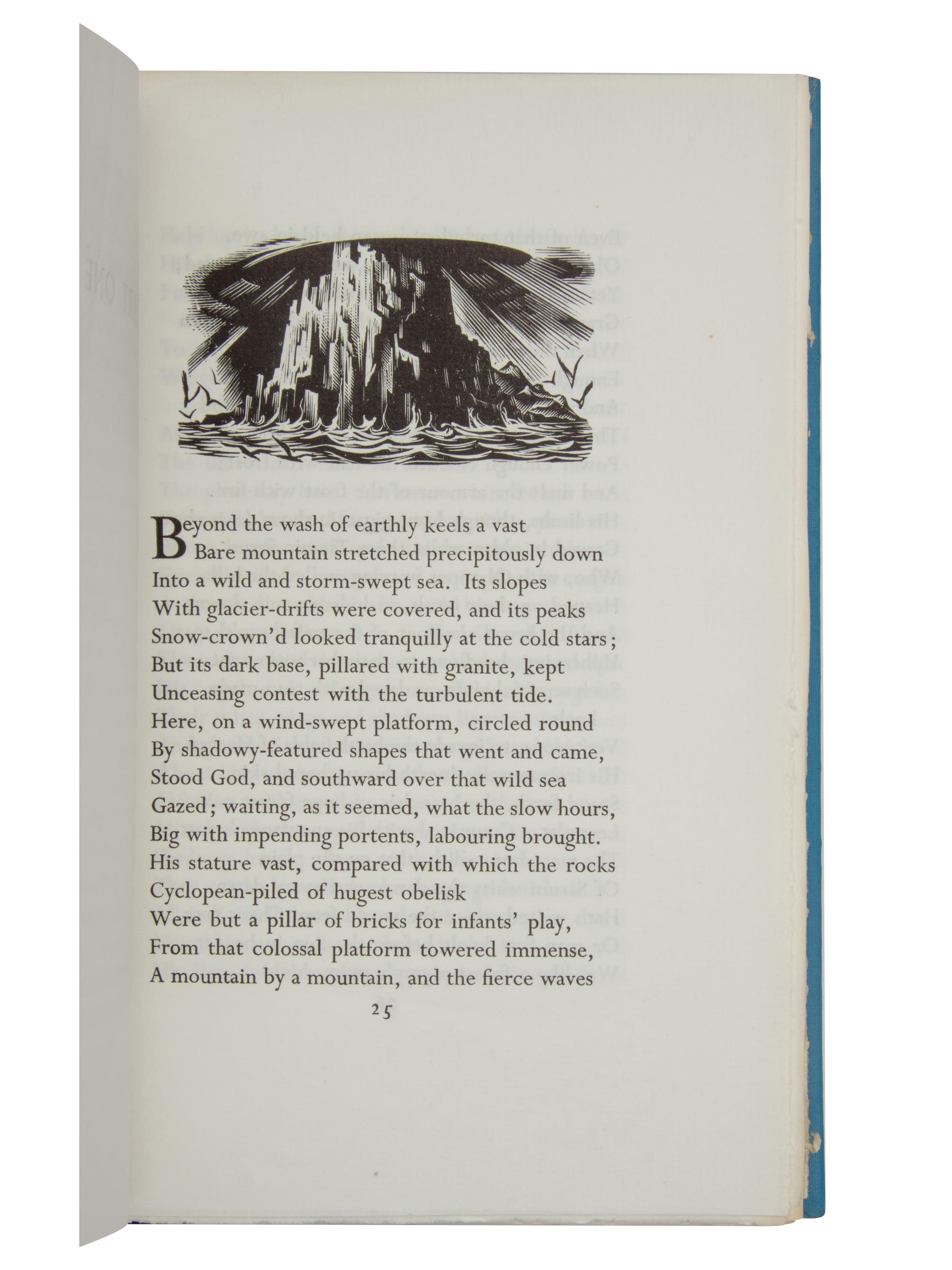 POWYS, John Cowper (1872-1963). Lucifer, a Poem . London: Macdonald, 1956.