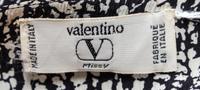 A Valentino Black and Cream Silk Blouse,
