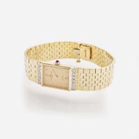 A Baume & Mercier 14K Yellow Gold and Diamond Watch
