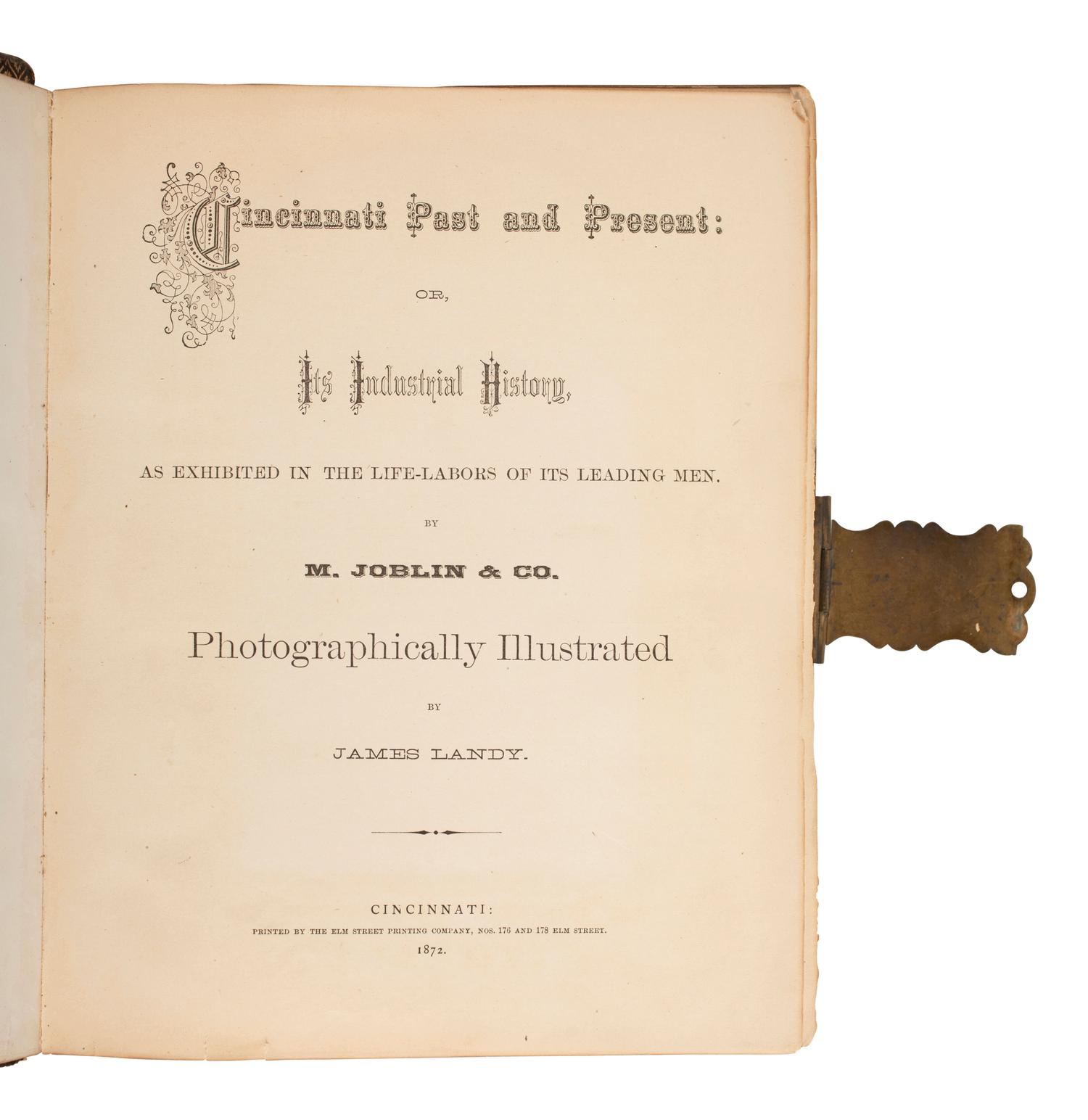 [AMERICANA]. 2 photographically illustrated books feat. prominent Chicago and Cincinnati figures.