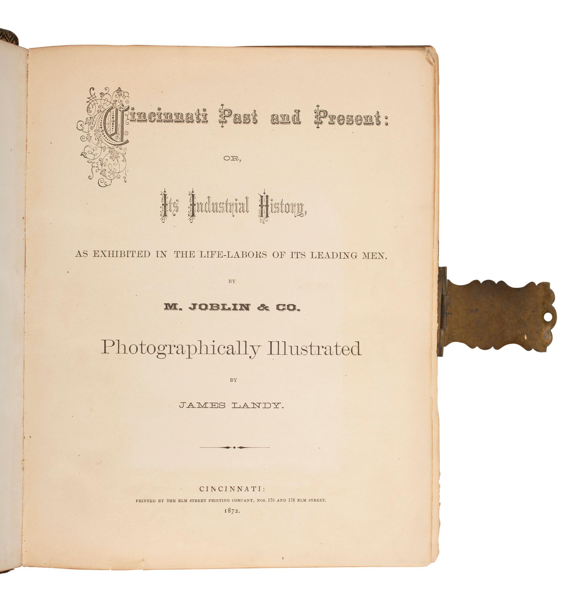 [AMERICANA]. 2 photographically illustrated books feat. prominent Chicago and Cincinnati figures.
