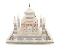 A Grand Tour Alabaster Architectural Model, Height 12 x width 14 x depth 13 3/4 inches.