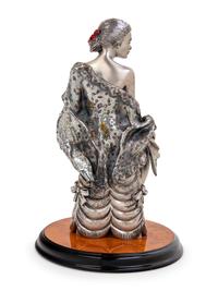 An Italian Silver Figure of a Lady