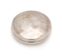 A Japanese Silver Circular Covered Box Diameter 3 inches. — EARLY 20TH CENTURY