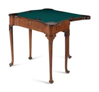 A George II Mahogany Triple Flip-Top Game Table