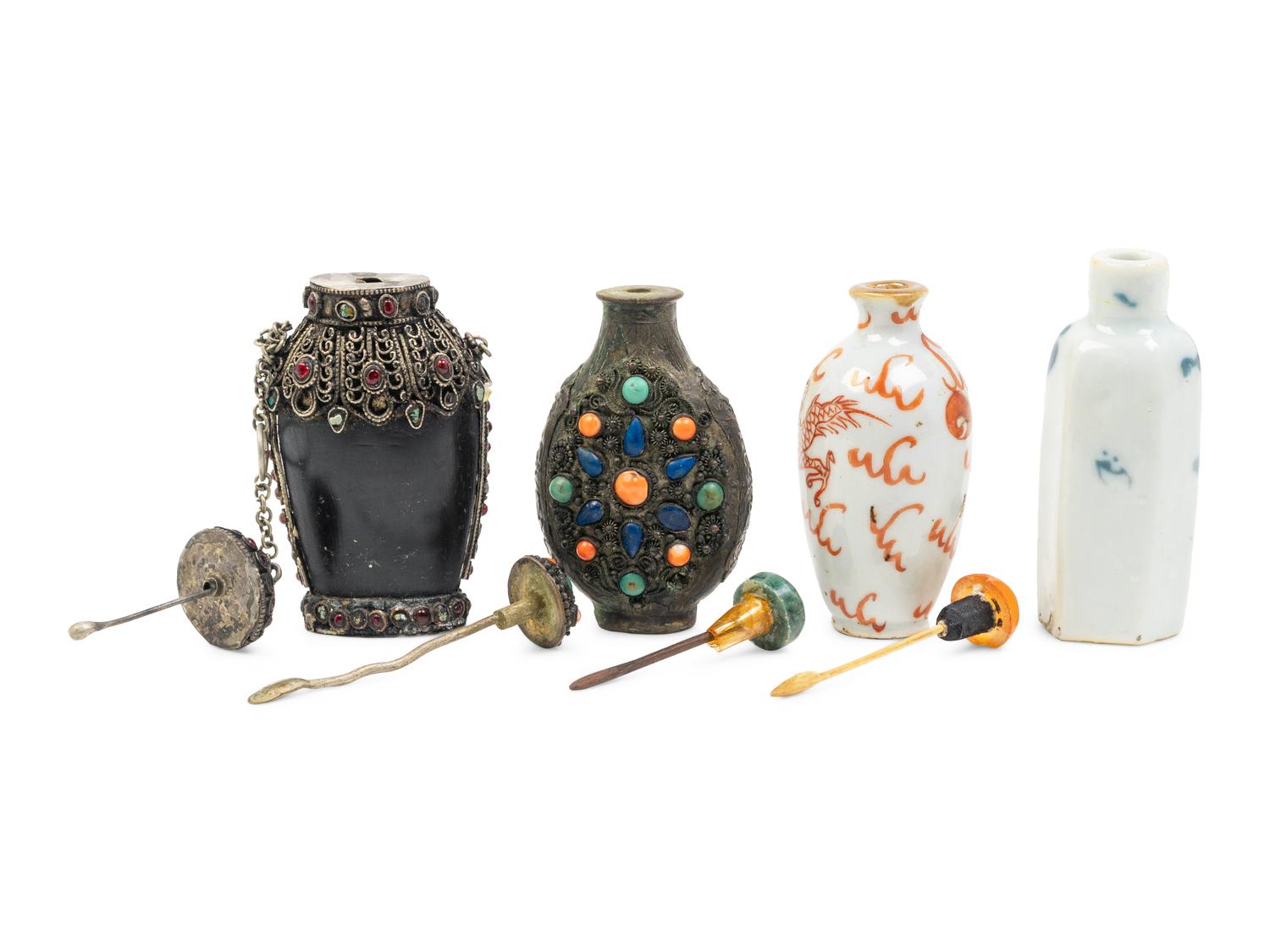 Four Chinese Snuff Bottles