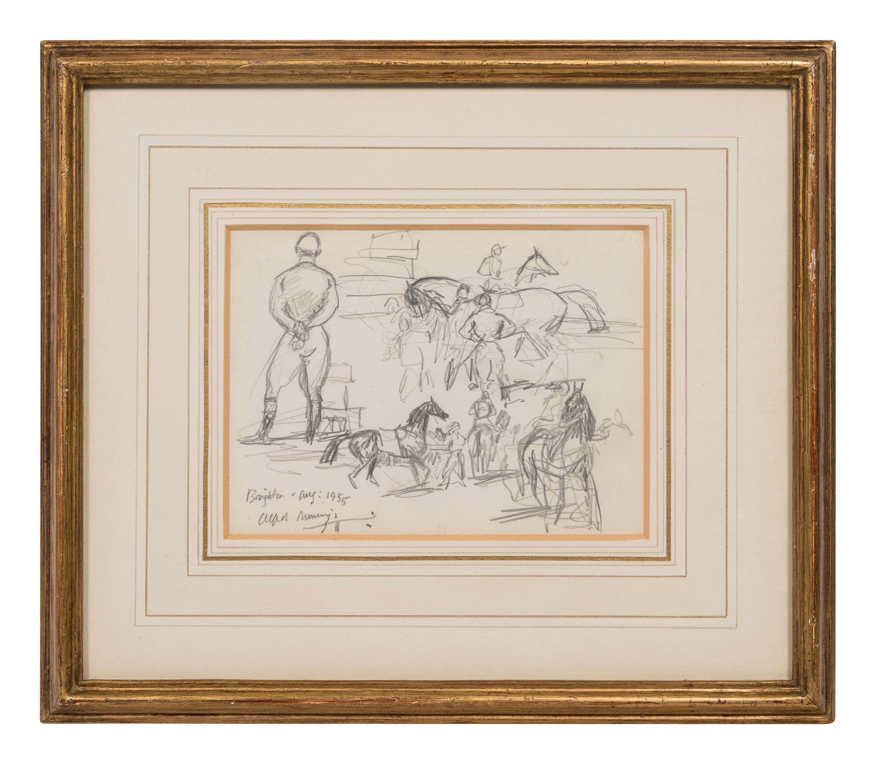 Study of Jockey & Horses Before the Start
