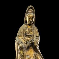A Chinese Bronze Figure of Guanyin