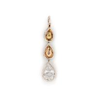 DIAMOND AND FANCY COLORED DIAMOND PENDANT