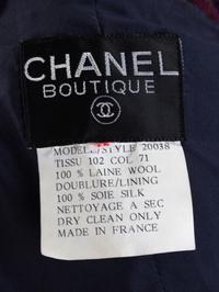 A Chanel Multicolor Wool Textured Jacket and Skirt Suit, Size 42.