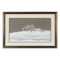 Doc Tate Nevaquaya (Comanche, 1932-1996) — untitled, moving camp in winter