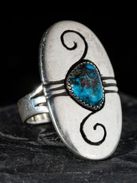 Sterling Silver and Bisbee Turquoise Ring