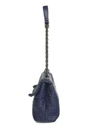 BOTTEGA VENETA, VIOLET INTRECCIATO OLIMPIA BAG